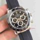 2017 Swiss Replica Rolex Daytona Watch Black Ceramic Bezel Oysterflex Rubber band (2)_th.jpg